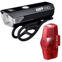 Cateye AMPP 400S / VIZ 100 Bike Light Set