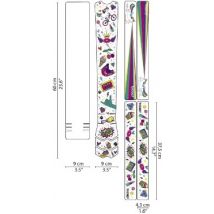 Dyedbro MTB Frame Protection Kit - Unicorn Glitter