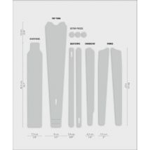 Dyedbro Gravel Bike Frame Protection Kit - Clear