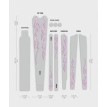 Dyedbro Gravel Bike Frame Protection Kit  - Lightning