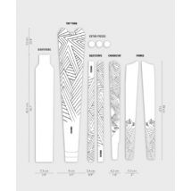 Dyedbro Gravel Bike Frame Protection Kit - Stay Free