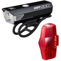 Cateye AMPP 200 Lumens & VIZ 100 Lumens USB Rechargeable Light Set