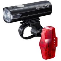 Cateye AMPP 400S Lumens & VIZ 100 Lumens USB Rechargeable Light Set