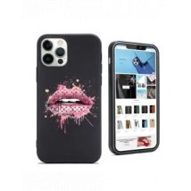 Coque Personnalisée en Silicone Noire pour iPhone - Tous les modèles - V7