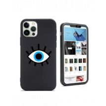 Coque Personnalisée en Silicone Noire pour iPhone - Tous les modèles - V12