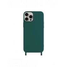 Coque Personnalisable en Silicone avec Anneaux pour iPhone - Verte