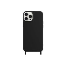 Coque Personnalisable en Silicone avec Anneaux pour iPhone - Noire