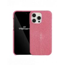 Coque Rose en Galuchat pour iPhone