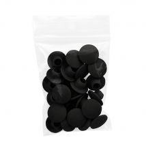 Tapón de rosca de plástico gris (25 piezas) Typ 78A, Negro