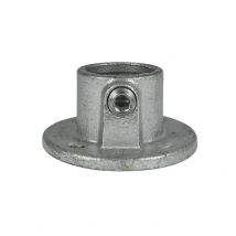 Rohrverbinder Fussplatte Rund - Typ 10E - 48,3 mm