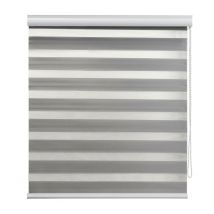 Tenda a Rullo Oscurante con Cassonetto Zebra Ombreggiante Tende Finestra Errebi Dimensioni: 160 x 250 cm, Colore: Grigio