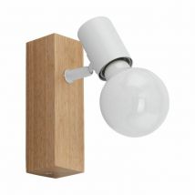 Faretto da Parete Legno Lampada Interno Applique 1 Luce Vintage Townshend 3 Eglo