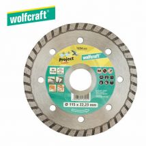 Disco da Taglio Diamantato Pro Turbo 115 Smerigliatrice Angolare Wolfcraft