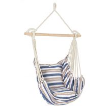 Amaca da Giardino Pensile in Tessuto Cotone con 2 Cuscini Amache Livia Bizzotto Colore principale: Grigio/Blu