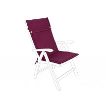 Cuscino Sedia Sdraio da Esterno Sfoderabile Poltrona Schienale Alto Bizzotto Colore: Bordeaux Schienale Alto