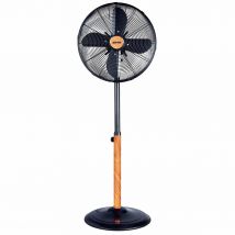 VENTILATORE PIANTANA 50W NERO EFFETTO LEGNO - WESTIM