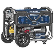 Generatore di Corrente a Benzina 4T 6.5 Hp con Ruote 15 Lt AVR Hyundai 65000