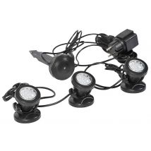 Faretto Per Laghetto Immergibile Sensore Crepuscolare Giorno Notte Verdemax Numero di luci: 3 Faretti