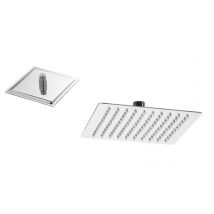Soffione Doccia Quadrato Moderno Acciaio Inox Getto Pioggia Top Line Metaform Dimensione: 30 x 30 cm