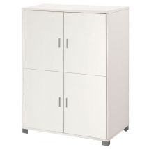 KIT MOBILE ARMADIO 4 RIPIANI H162 L107 P41 FINITURA BIANCO FIAMMATO SARMOG 734k