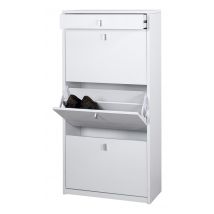 KIT SCARPIERA 3 ANTE 1 CASSETTO H127 L63 P29 Cm FINITURA BIANCO SARMOG Sk567k