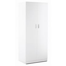 Amadio 2 ante H182 L77 P52 Cm colore Bianco liscio 455k Sarmog