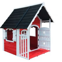 CASETTA CASINA LEGNO ANNY PER BAMBINI CM.120X130X140H GIOCO GIARDINO