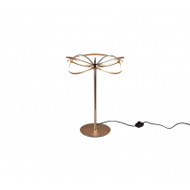 Lampada Tavolo Led con Ellissi Dimmer Ottone Satinato Charivari GD Trio