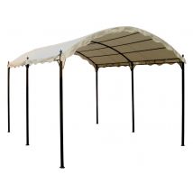Gazebo Onda da Giardino 3 x 4 con Telo Copertura Auto Esterno H 2.5 mt Verdelook