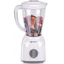 Frullatore 1.5L 400W Potenza con 2 Velocita&#39; Resistente Colore Bianco Alpina