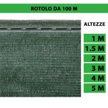 Rete Ombreggiante Verde 90% Telo Frangivista Frangisole Recinzione Formato: 1,5 m