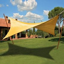 Tenda Vela Quadrata Ecru 3,6X3,6 - Biacchi Ettore