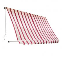 Tenda da Sole per Balcone a Caduta Eco Sangiorgio Formato: 3 x 2.50 m, Colore: Rigato Verde/Bianco