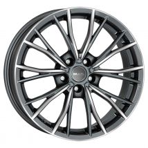 MAK MARK gun metal mirror face 7.5Jx18 5x112 ET25