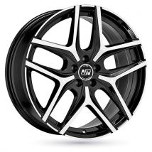 MSW (OZ) MSW 40 gloss black full polished 8.5Jx20 6x120 ET45