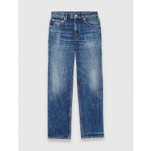 Faded Straight-cut Jeans - T14 - Blue - Maje