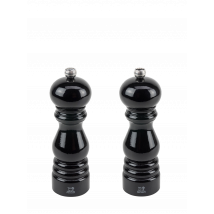 These salt and pepper mills are as iconic as they are unique!  The smooth, sleek curves that are so reassuringly familiar combine with a glossy black sheen that gives this impressive set of salt and pepper mills a timeless, chic look. Paris