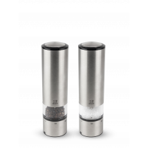 Dazzle your guests with the revolutionary technology on display in this set of Elis Sense salt and pepper mills. The first generation of touch mills, the Elis Sense has simplified seasoning and set new standards for innovation in everyday living. Elis Sense