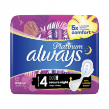 Always Platinum Size 4 Secure Night - 7 pcs