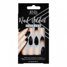 Ardell Nail Addict Black Stud & Pink Ombre Artificial Nails - 24 pcs