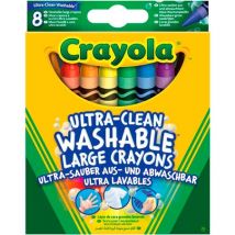Crayola Ultra-Clean Crayons - 8 PCS