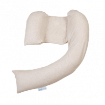 DreamGenii Pregnancy Support and Feeding Pillow – Beige Marl
