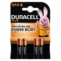 Duracell Plus Battery MN2400 AAA – 4 Pcs