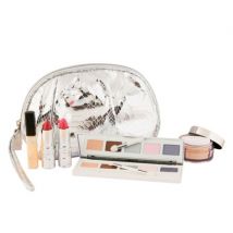 Elizabeth Arden Beautiful Gift Box is a gift box that contains an eyeshadow palette with five colours, four shimmer powders, two lipsticks, and a lipgloss. The box also includes a lovely makeup pouch I
