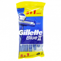 Gillette Blue II Disposable Razors – 6 Pcs