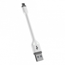 KSIX USB-A to USB-C White 10cm