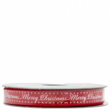 Premier Accents Merry Christmas Ribbon Red - 2.7m