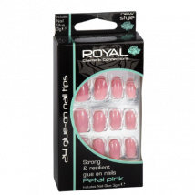 Royal Artificial Nails Petal Pink 24 pcs