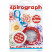 Spirograph Cyclex Clip Keychain