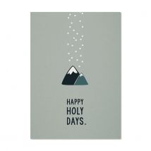 Postkarte Happy Holy Days